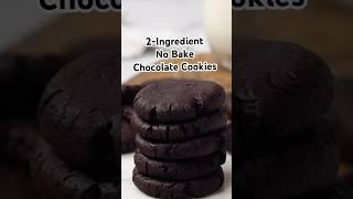 You probably have everything to make these 2-Ingredient No Bake Chocolate Cookies  #recipes