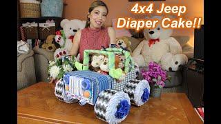 Thom's  4x4 Jeep Diaper Cake Tutorial