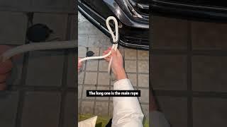 Even 10 elephants can't pull the tow rope tied like this!#tutorial #tips #drivingskills