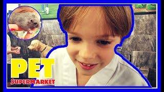 Pet SuperMarket checking out Kids Adventures With Sweetie Fella Aleks