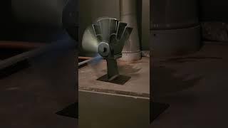 Small heat powered fan makes heating the house easier