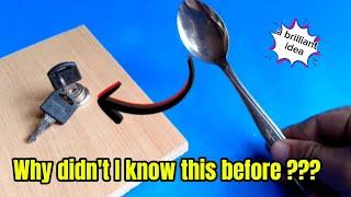 It turns out that spoons can be made into this carpentry tool