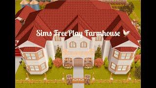 Sims FreePlay Farmhouse ‍ Huge Build in Rocky Heights! Floor Plans Included! 