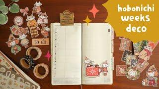 Hobonichi Weeks Cozy Collaging | Decorate December Pages With Me