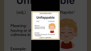 UNFLAPPABLE #learnenglish #vocabulary #english