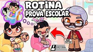 ROTINA DE PROVA ESCOLAR! ANY VAI AO PARQUE AQUÁTICO?! | AVATAR WORLD ROTINAS E HISTÓRIAS