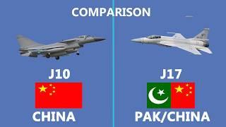 Differences Between the J-10 and JF-17 Fighter Jets Built by China and Pakistan