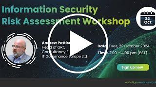 Risk Assessment Workshop - 22 October 2024