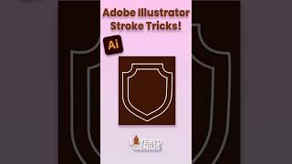 Adobe illustrator stroke Tips& Tricks | Graphic designing for beginners#adobeillustrator#viralshorts