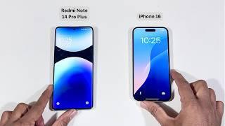 Redmi Note 14 Pro Plus vs iPhone 16 Speed Test and Camera Comparison