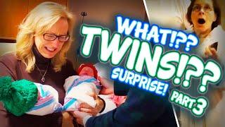 Twins!! Best funny & heart warming Twins pregnancy reveal 3| Talk about a family stimulus package!