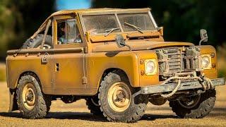 Scale RC 4x4 Off Road Trails with My Land Rover Series III 88 BRX02 Scale Model Car!