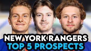 Top 5 New York Rangers Prospects! Pre 2023 NHL Draft!