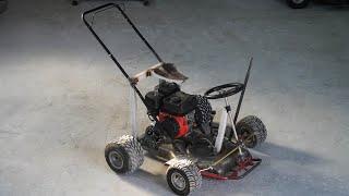 Homemade 200cc LAWN MOWER Go-Kart !? Part 1