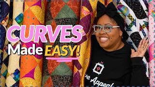 8 NEW Quilts with CURVES from Fabric Café!