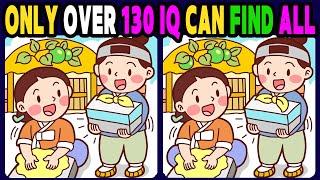 【Find the difference】Only Over 130 IQ Can Find All! / Fun Challenge【Spot the difference】744