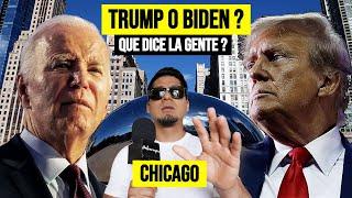 “DOS IDEAS OPUESTAS” PREGUNTANDO en CHICAGO por quien VOTARAN este 2024 TRUMP o BIDEN