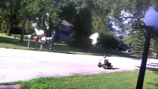 damien on his powerwheel