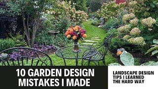 10 GARDEN DESIGN MISTAKES I MADE & Landscape Design Tips to Help You Avoid My Gardening Mistakes