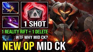 NEW OP MID CK 1 Reality Rift = 1 Delete Unlimited Crit Illusion Army 100% Full Aghanim Carry Dota 2