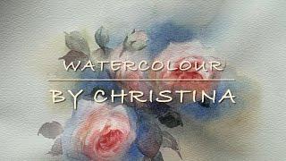 How to paint Roses in watercolour-By Christina