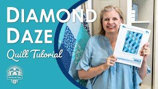 This Quilt gives DIAMONDS for DAZE Diamond Daze Quilt  True Blue Classic 60-Degree Diamond Quilt