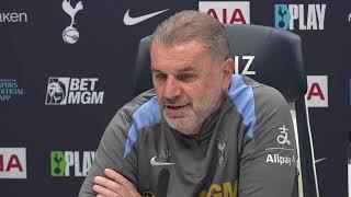 "WE'RE STRUGGLING AS A TEAM!" EMBARGOED PRESS CONFERENCE: Ange Postecoglou: Tottenham v Liverpool