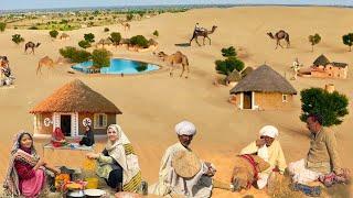 Desert Woman Daily Routine Life In Pakistan | Unseen Desert Village Life | Cooking Village Food