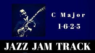 C Major Jazz Backing Track | Easy 1-6-2-5 Jam