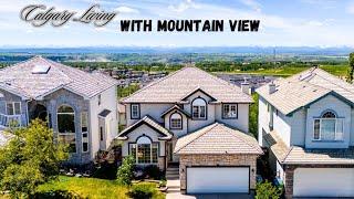 Tour Inside of the House with Mountain Views in Rocky Ridge, Calgary