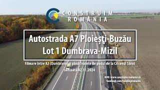 Autostrada A7 Ploiești-Buzău Lot 1 | #Pizzarotti #Retter | A3 - Pod Râul Cricovul Sărat | 2024.11.02