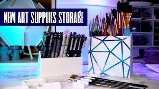 Designing the NEW BEST Art Supplies Storage | Studio Vlog