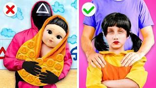 We Adopted Squid Game Doll || Hilarious Moments