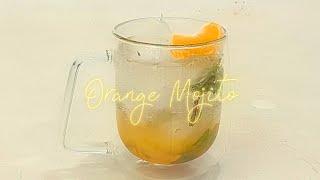  Orange mojito  #orange #2024 #drink #tiktok #asmr #easy #mojito #homecafe