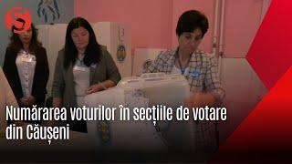 Numărarea voturilor la o secție de votare din Căușeni