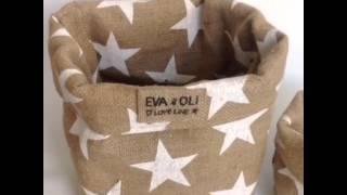 Conseils Eva and Oli paniers de rangement toile de jute