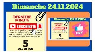 PRONOSTIC PMU DERNIÈRE MINUTE LA PYRAMIDE DES CHANCES QUINTE DU DIMANCHE 24.11.24#france #