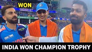 India Wins Champions Trophy 2025 | Post Match Presentation Today Ind Beat NZ Final