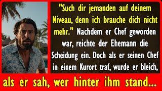 "Such dir jemanden auf deinem Niveau, denn ich brauche dich nicht mehr." Der Ehemann reichte...