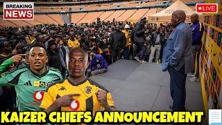 KAIZER CHIEFS NEWS; DR. MOTAUNG MAKES A BIG ANNOUNCEMENT DON'T MISS TO WATCH  NEW PLAYERS TO JOIN.