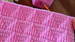 Wow, super easy eye-catching crochet sewing baby blanket bag knitting pattern