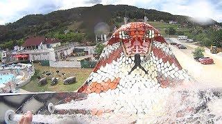 Dangerous Cobra Water Slide at Aqualuna Terme Olimia