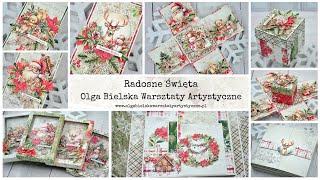 PREMIERA kolekcji PAPIERÓW Radosne Święta Olga Bielska Warsztaty Artystyczne Scrapbooking scrapbook