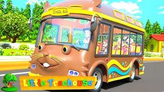 Rodas no ônibus | Canção infantil | Educação | Little Treehouse Português | Musica para bebes