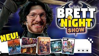 NEU! BrettNight Show Folge 1 | Dune: Krieg um Arrakis, Terrorscape & viele Spiel mehr