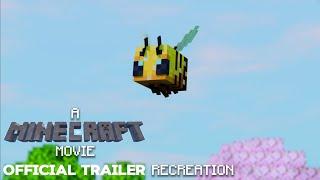 Minecraft Movie Official Trailer Recreation in Actual Minecraft