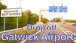 Gatwick Airport South terminal Droop Off   [4K]