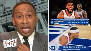 FIRST TAKE | "KAT continues his ELITE stretch" - Stephen A. on Kincks beat Jazz for 9th straight win