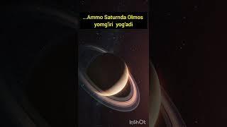 Saturn osmonida olmos yog'ayotganini bilasizmi? #koinot #buqiziq #shorts