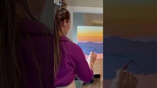 I painted this for when I miss the mountains…️ Want one too? Comment for a secret discount code 